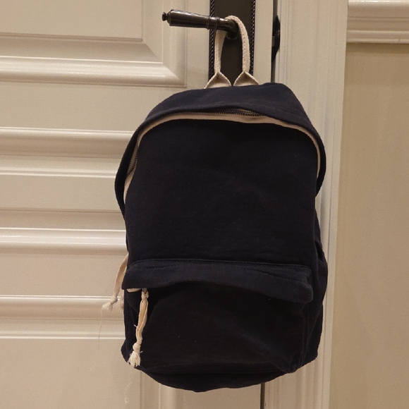 BRANDY MELVILLE JOHN GALT PACSUN NAVY BLUE & WHITE BACKPACK BAG SCHOOL BAG $65 - Picture 1 of 5